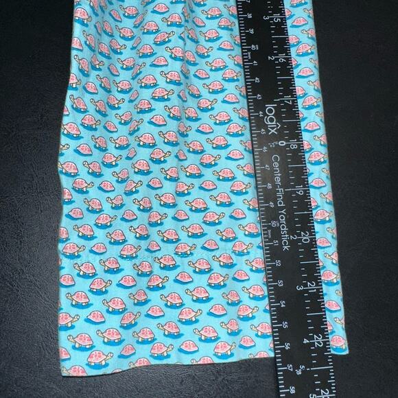 Vineyard Vines Size M Long Sleeve Turtle Print Collared Button Pajama Shirt - Picture 7 of 7